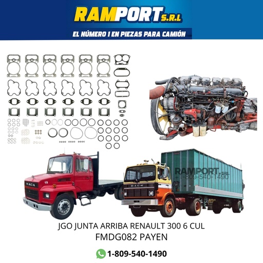 [FMDG082  PAYEN] JGO JUNTA ARRIBA RENAULT 300 6 CUL  *