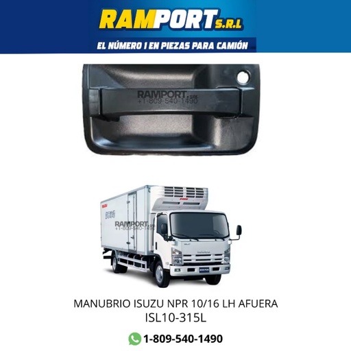 [ISL10-315L] MANUBRIO ISUZU NPR 10/16 LH AFUERA