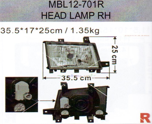 [MBL12-701R] PANTALLA FUSO FE160 12/23 RH