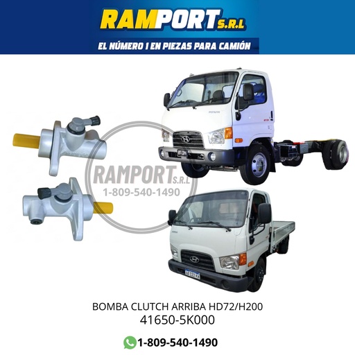 [41650-5K000] BOMBA CLUTCH ARRIBA HD72/H200