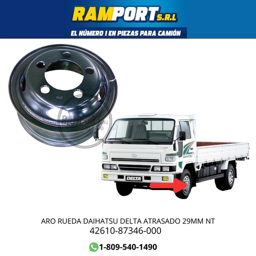 [42610-87346-000] ARO RUEDA DELTA ATRASADO 29MM NT