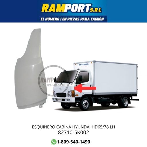 [82710-5K002] PANEL DE ESQUINA HYUNDAI HD65/78 LH