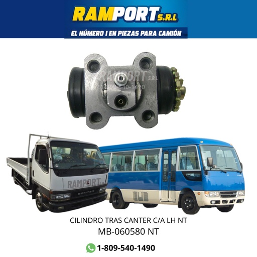 [MB-060580 NT] CILINDRO TRAS MITSUBISHI CANTER C/A LH