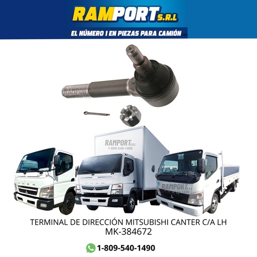 [MK-384672 NT] TERMINAL DIRECCIÓN MITSUBISHI CANTER C/A LH