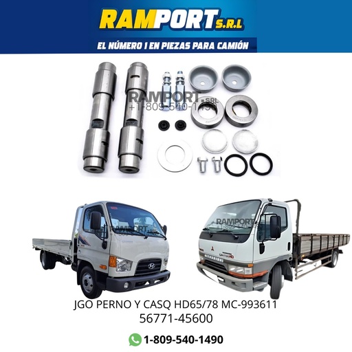 [56771-45600] JGO PERNO Y CASQ HD65/78 MC-993611