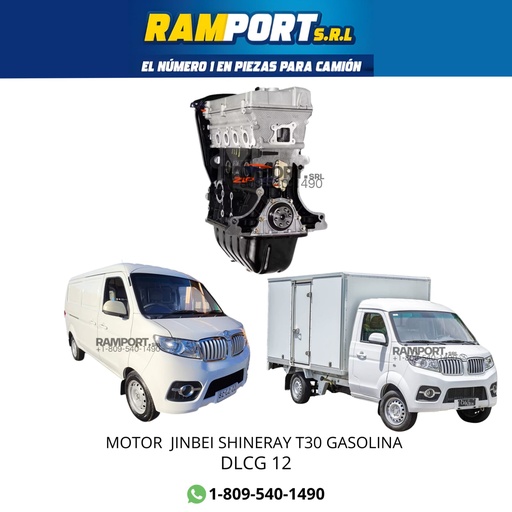 [DLCG 12] MOTOR SHINERAY X30 1.2 JINBEI GASOLINA -4