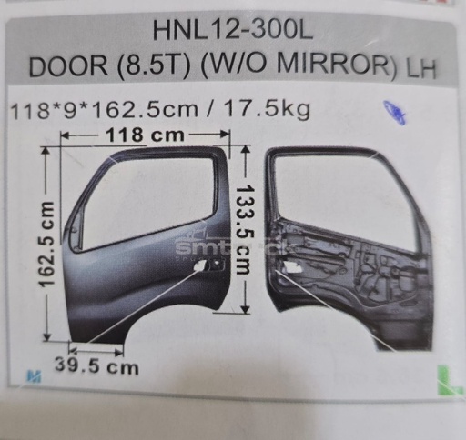 [HNL12-300L] PUERTA HINO 300 S/AGUJERO LH